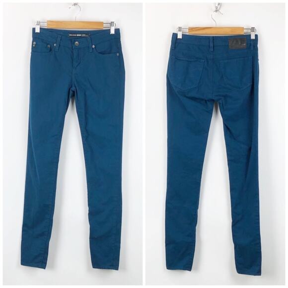 Big Star 26 Womens Teal Alex Mid Rise Skinny Denim Jeans - Picture 1 of 7